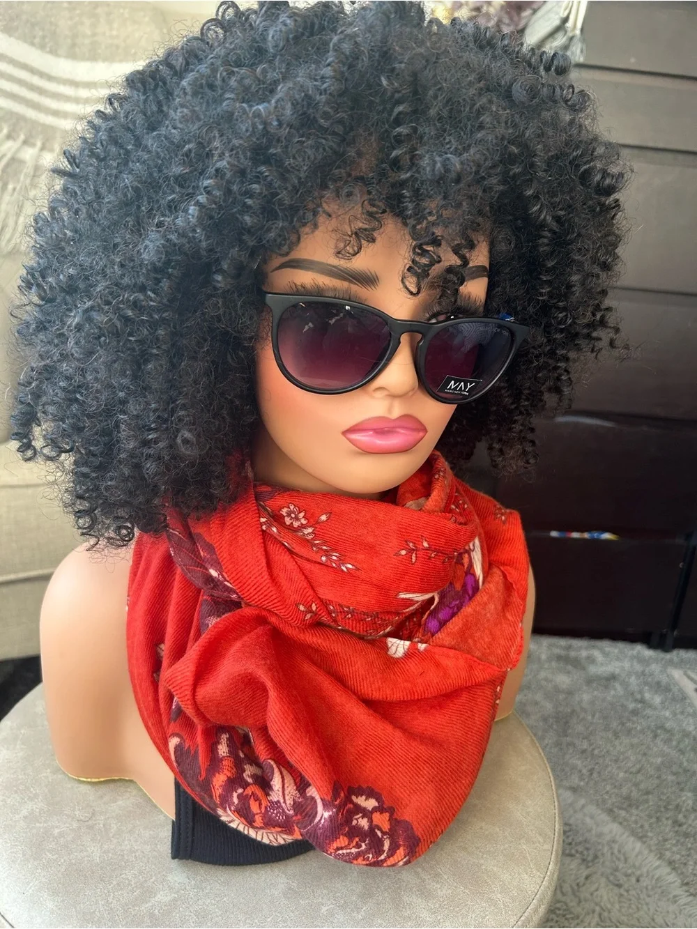 ✨NEW Red Floral Lightweight Scarf — Elegant Everyday Wrap